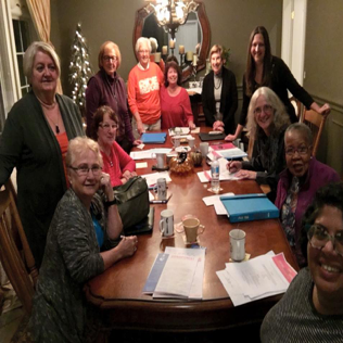YWCA 2019 Women of Distinction nominees. Soroptimists are in the middle row, 3rd, 4th and 5th from the right: Helen Otrosina, Marion Cavasin and Pat McNeice.